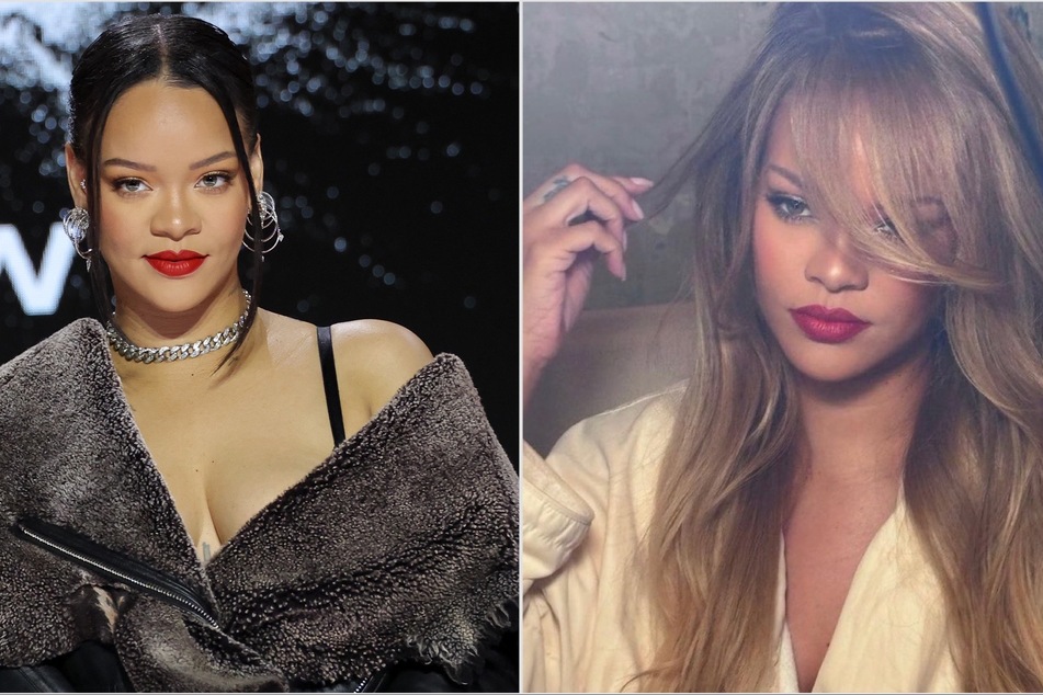 Rihanna shares closer look at new bombshell blonde 'do