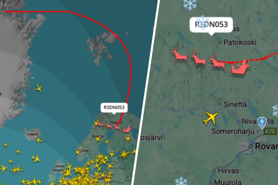 Über Finnland: Weihnachtsmann taucht plötzlich auf Flugradar auf