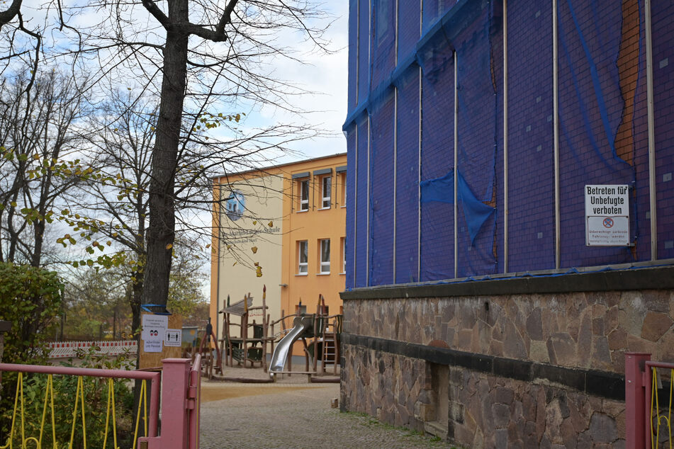 Die Lutherschule in Planitz wird aufgestockt.