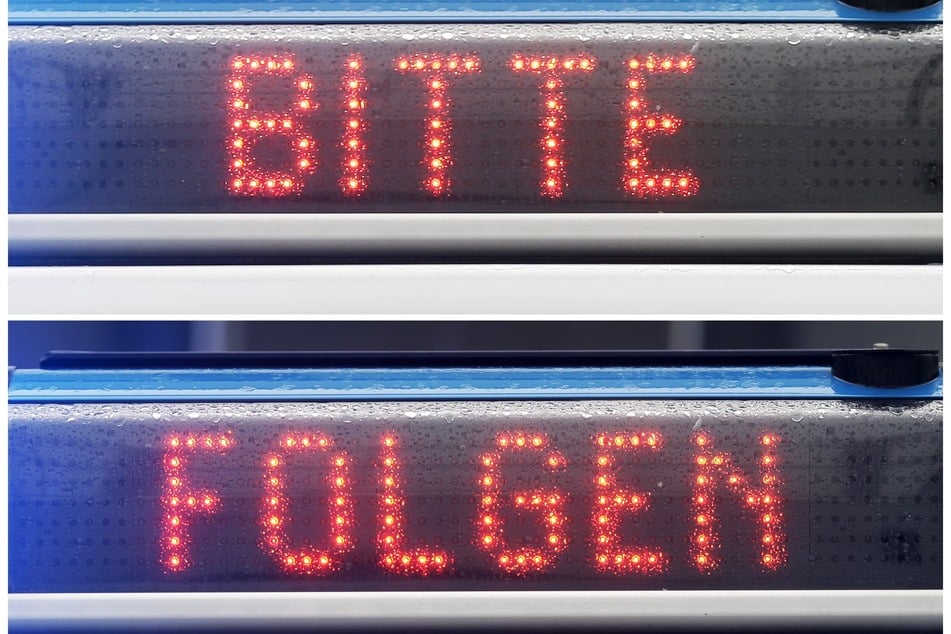 Ein Honda-Fahrer (20) sollte am Mittwochabend von der Polizei an der A72 kontrolliert werden. Doch die "Bitte folgen"-Anzeige ignorierte er. (Symbolfoto)