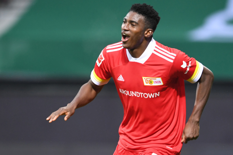 Taiwo Awoniyi (23) jubelt über das 2:0 bei Werder Bremen.