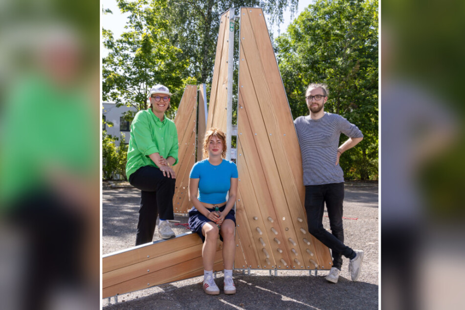 Studenten der Fakultät Angewandte Kunst Schneeberg entwarfen die Spielgeräte der "Playwall".