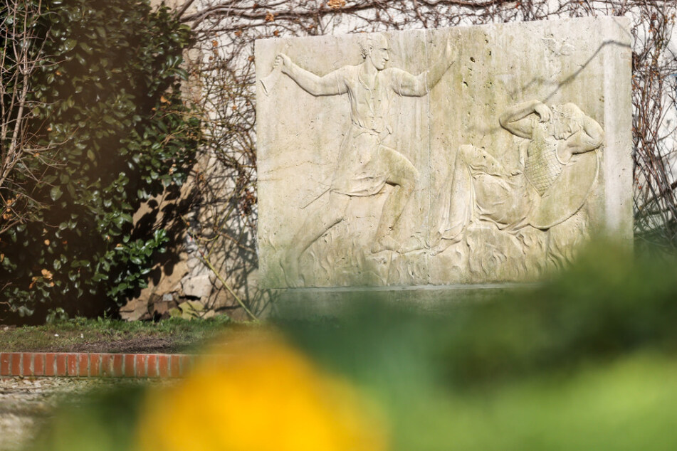 Ein Relief des in den 1930ern geplanten Wagner-Denkmals.