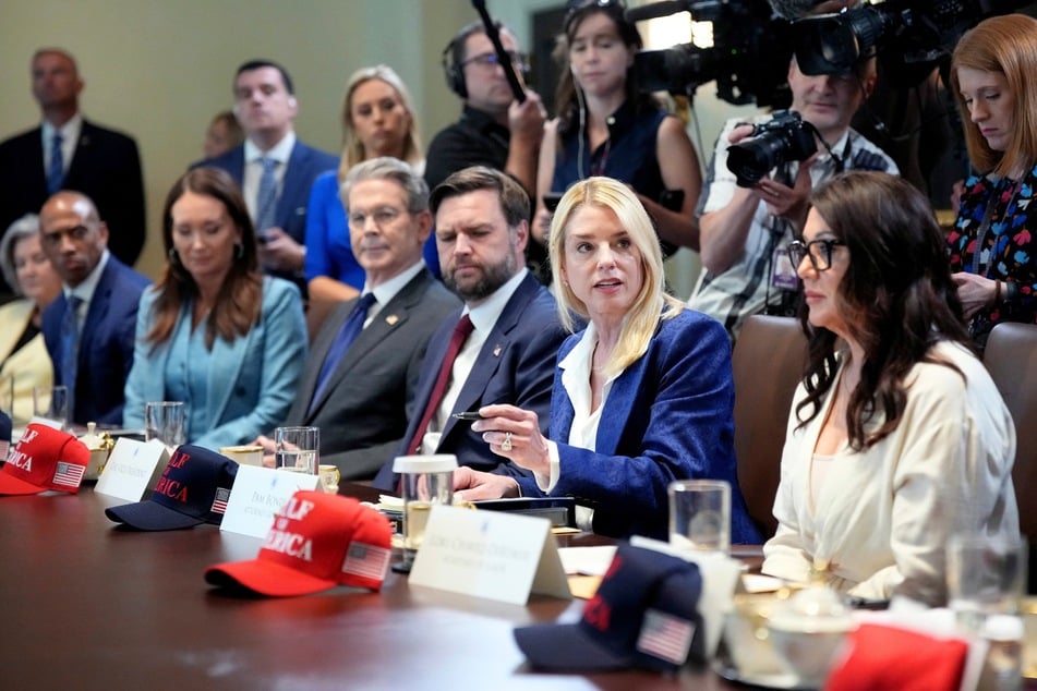 Attorney General Pam Bondi (second from r.) recently said she is "signing death warrants" as the president brings back capital punishment.