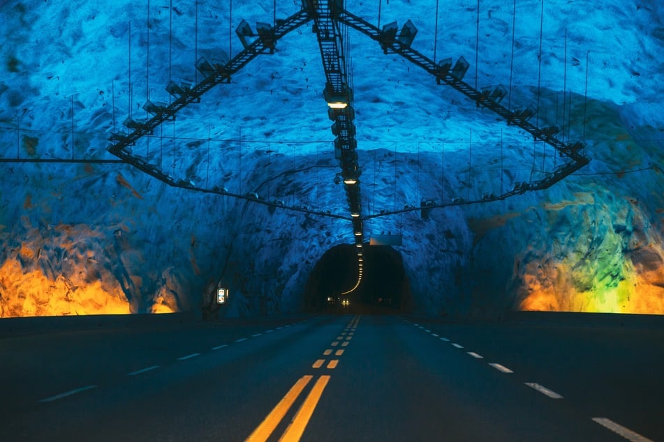 Der norwegische Lærdalstunnel gilt als längster Straßentunnel der Welt.