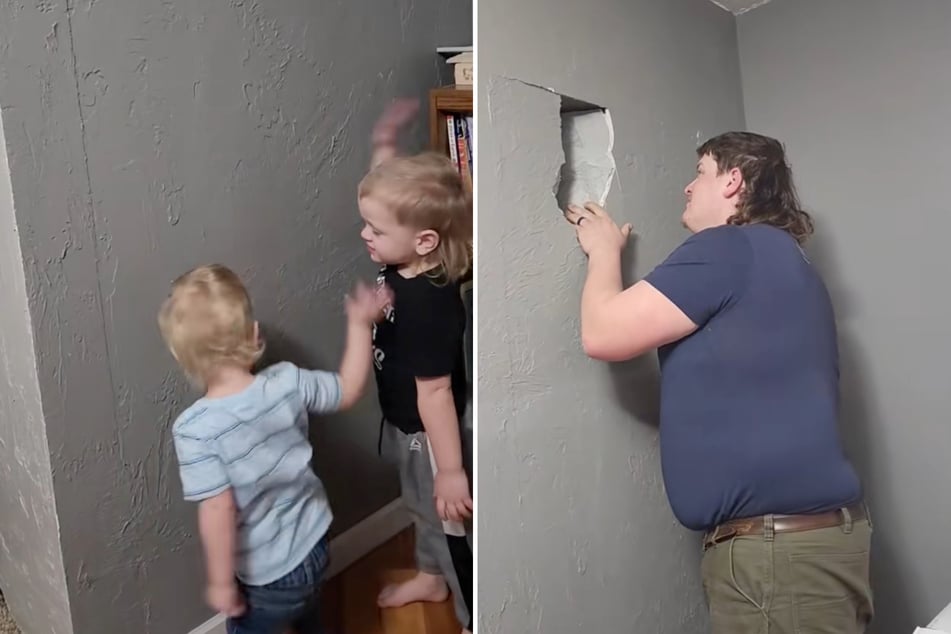 Diese Wand war der Familie Thiemer all die Jahre bekannt für ihr Geheimnis. Dennoch haben sie es erst vor wenigen Tagen gelüftet.