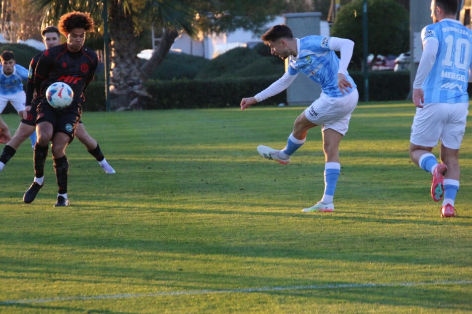 Tobias Stockinger (25) erzielte in der zweiten Halbzeit das 3:1 für die Chemnitzer. Zum Sieg reichte das nicht.