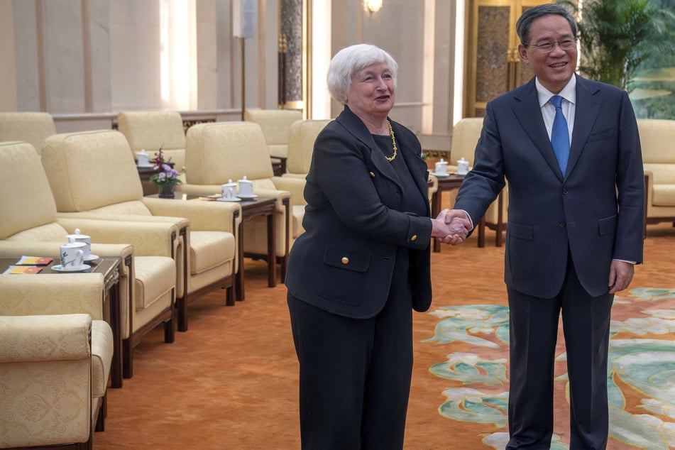 Treasury Secretary Janet Yellen met with Chinese Premier Li Qiang in Beijing on Friday/
