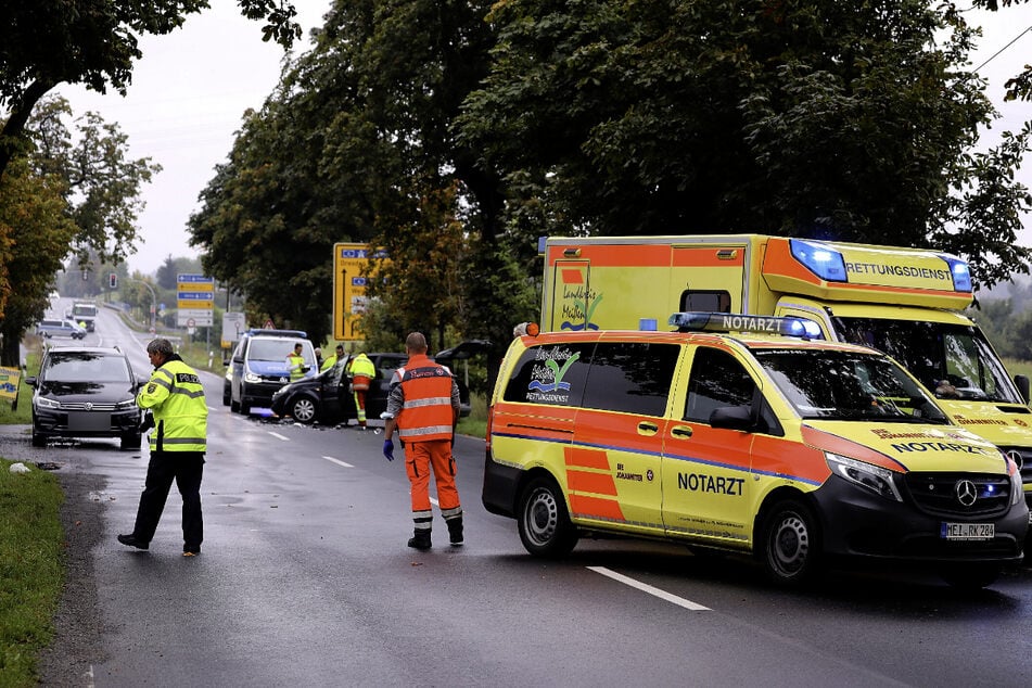 Krankenwagen, Notarzt und Polizei waren vor Ort.