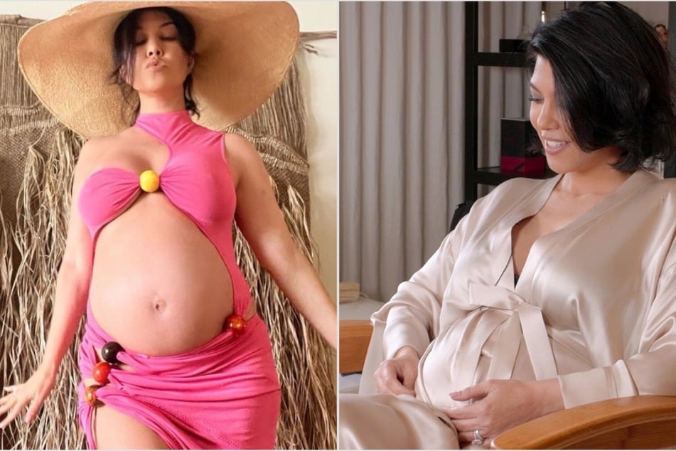 Kourtney Kardashian flashes hidden scar from fetal surgery during pregnancy shoot