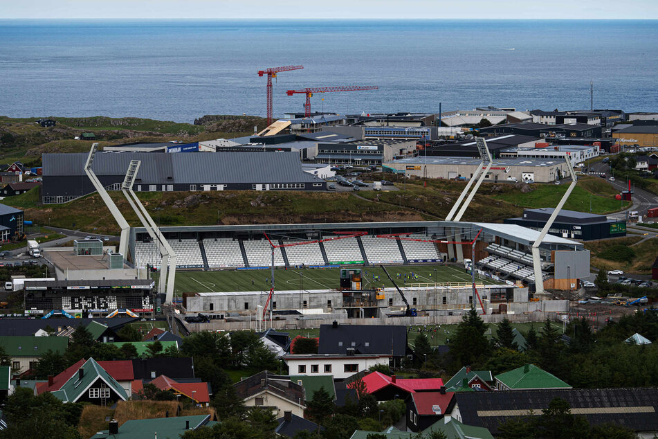 Das Tórsvøllur-Stadion in Thorshavn.