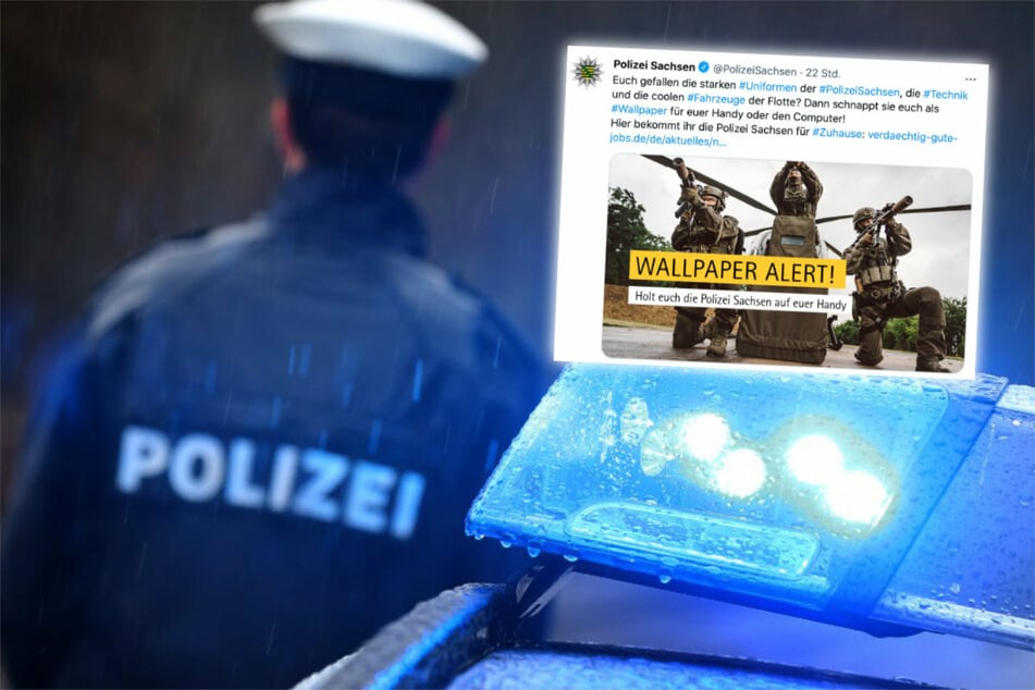 Griff ins Klo? Wallpaper-Aktion der Polizei Sachsen sorgt für Aufregung