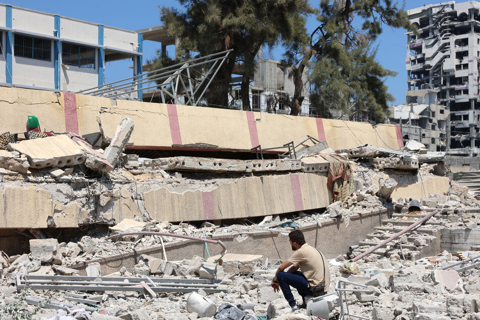 Gaza's civil defense agency said on Wednesday at least three people were killed and 10 children injured in the latest Israeli strike on a school-turned-shelter.