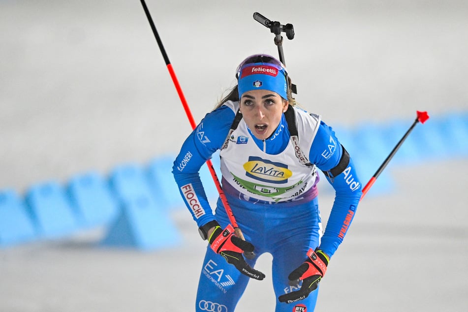 Der Blick nach vorn gerichtet: In Ruhpolding peilt die erfolgsverwöhnte Biathletin ihr Comeback an.