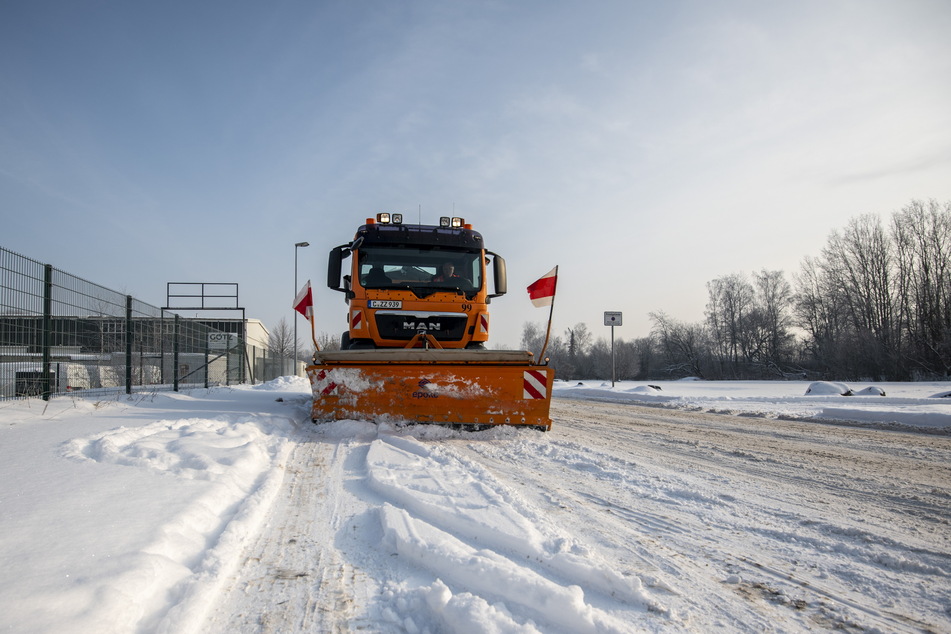 3,40 Meter breit ist das Räumschild an den großen Fahrzeugen des ASR.