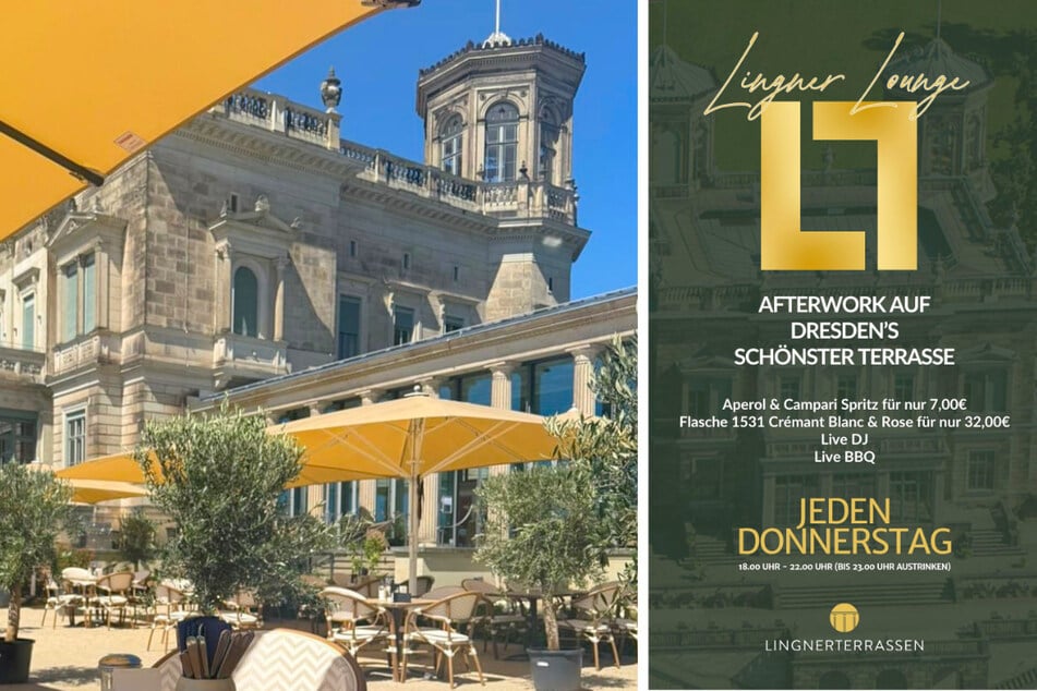 Immer wieder donnerstags: Afterwork-Party auf den Lingnerterrassen Dresden.