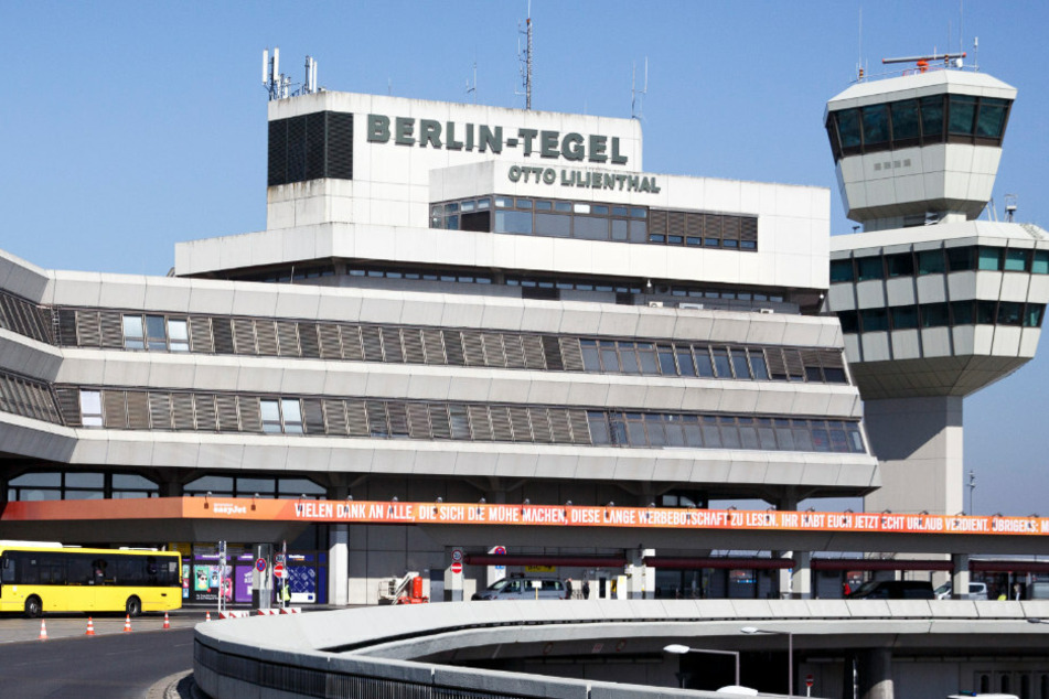 Wenig Betrieb herrscht am "Otto Lilienthal" Flughafen in Tegel.