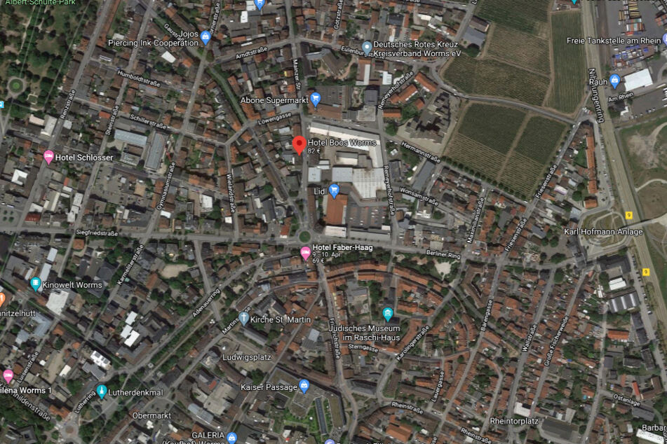 Die Polizei war gegen 8.50 Uhr zu dem Hotel in der Mainzer Straße gerufen worden.
