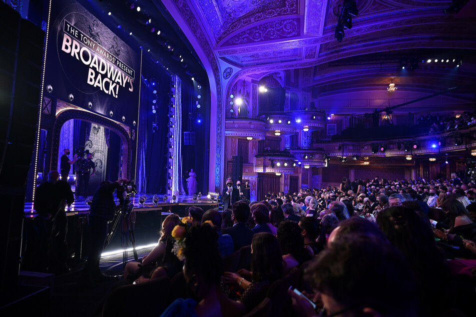 A fully vaccinated and masked audience was in attendance at the Winter Garden Theatre for the 74th Annual Tony Awards.