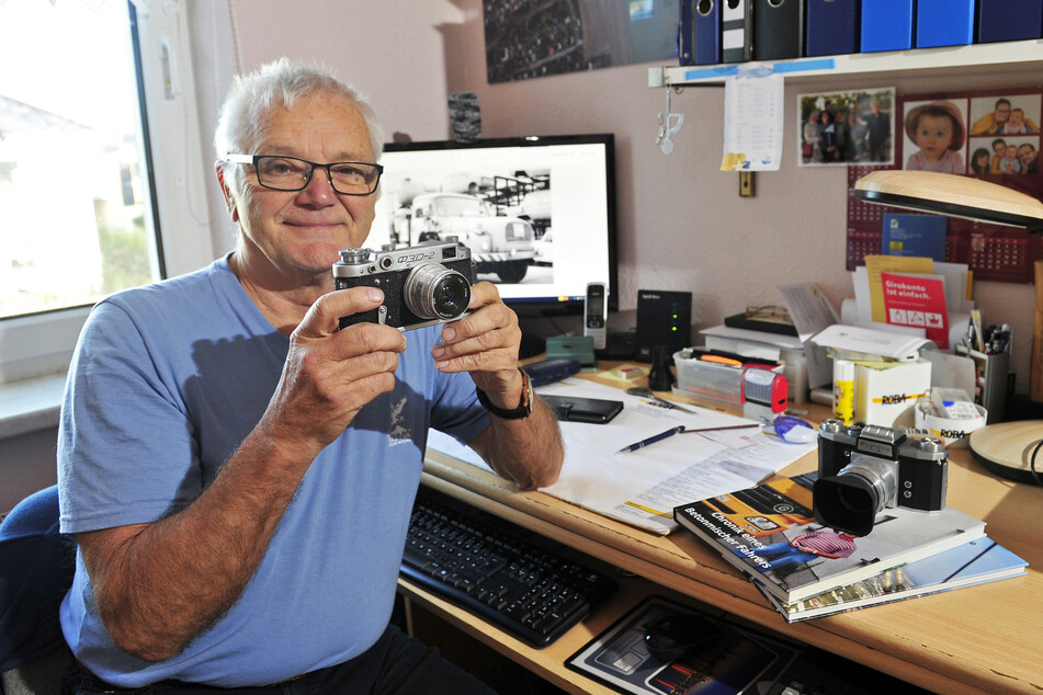 Henry Janauscheck (70) war Betonmischerfahrer und hat viele Baustellen der Stadt fotografiert.