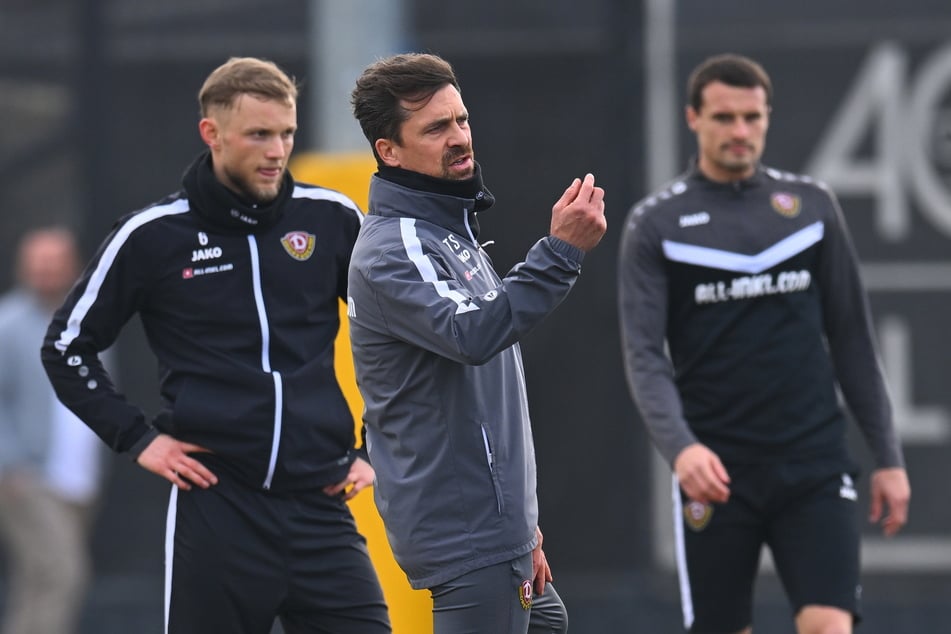 Philip Heise (33, r.) gibt im Training zwar alles, doch für den Spieltagskader reicht es nicht.