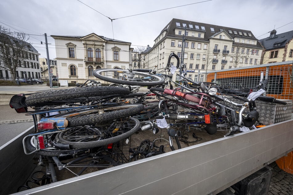 Insgesamt 14 Fahrräder wurden am Montagvormittag entfernt.