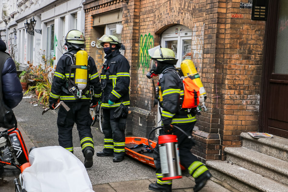 Rettungskräfte im Einsatz.