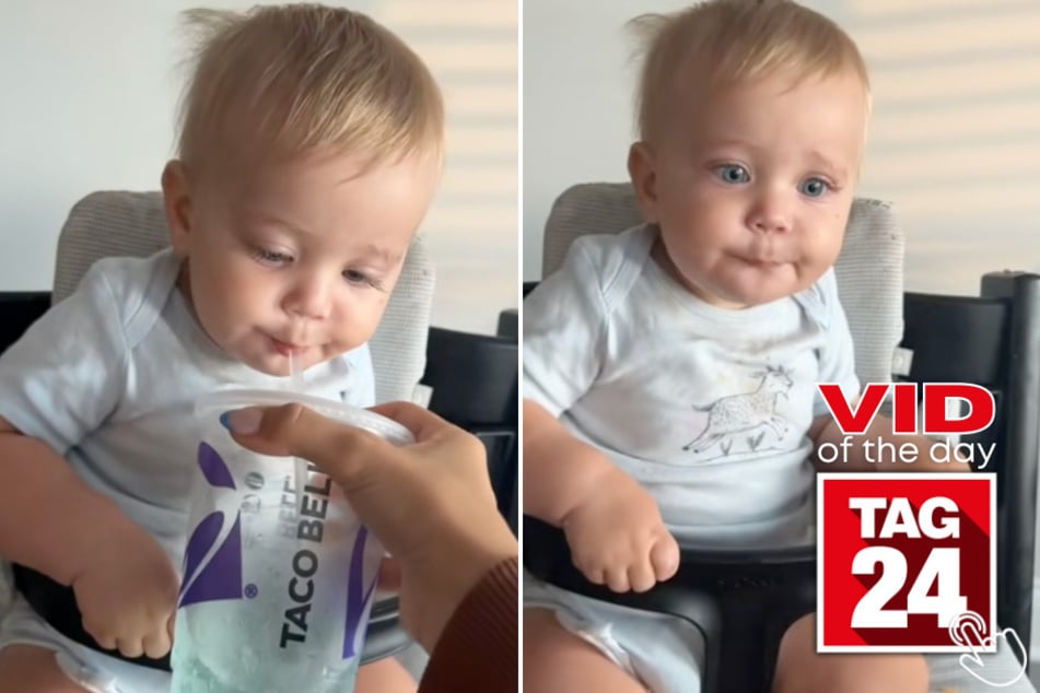 Today's Viral Video of the Day features a child's reaction to drinking Taco Bell's Baja Blast for the first time!