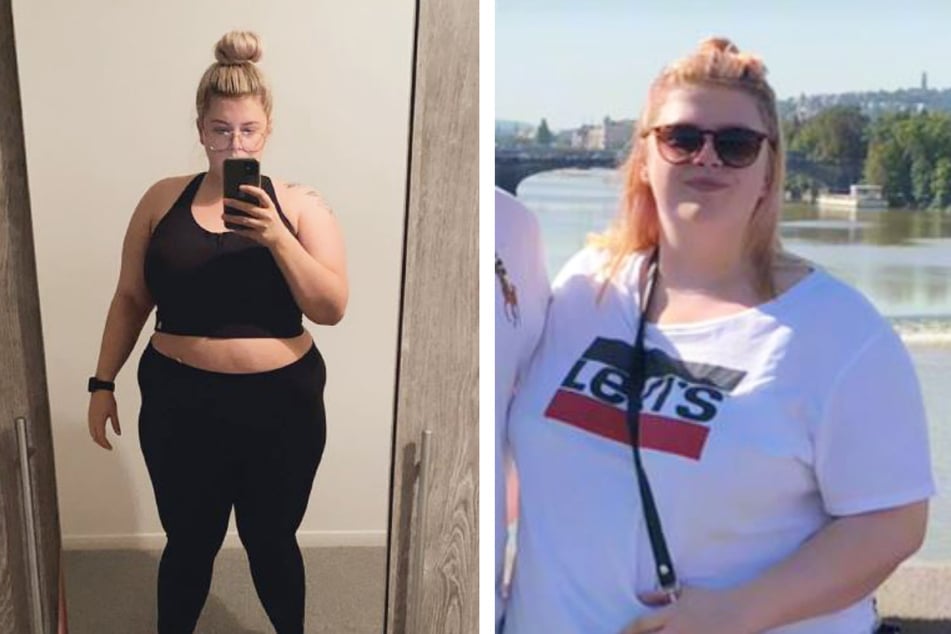 Abbey Lewis (26) wog früher gut 130 Kilogramm.