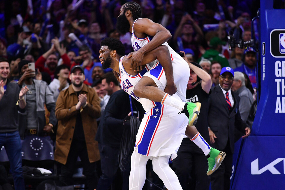 The Western Conference All-Star reserves will feature Philadelphia 76ers star Joel Embiid (l.), but not his teammate James Harden.