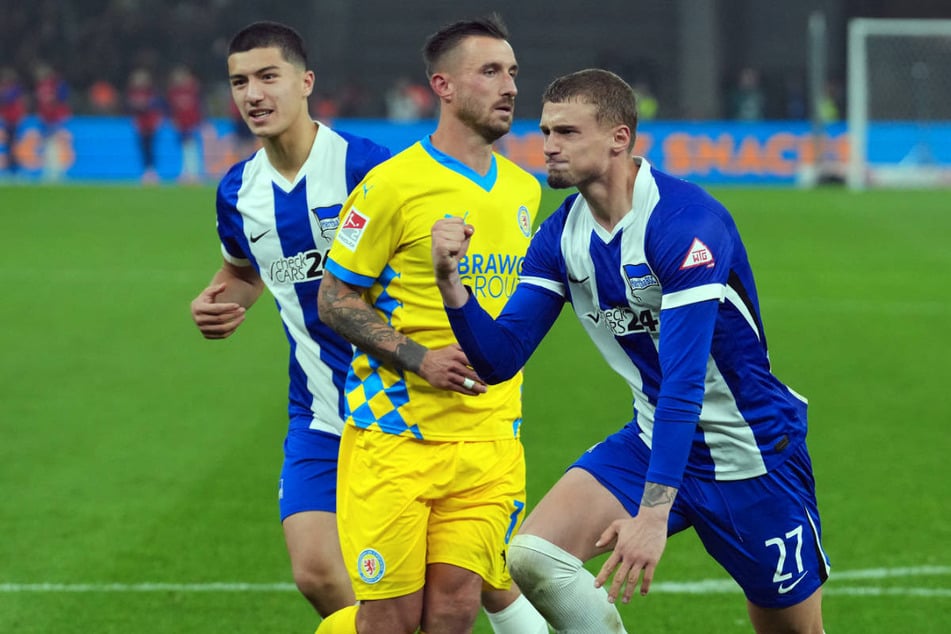 Ibrahim Maza (l.) und Michael Cuisance (r.) haben das Spiel für die Berliner gedreht.