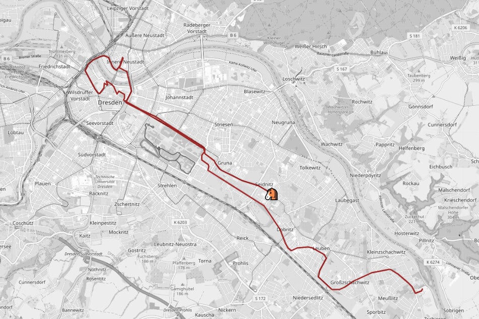 Zum Start des Probe-Trecks bewegten sich die Friedenskutschen am Freitag durch die Dresdner Innenstadt.