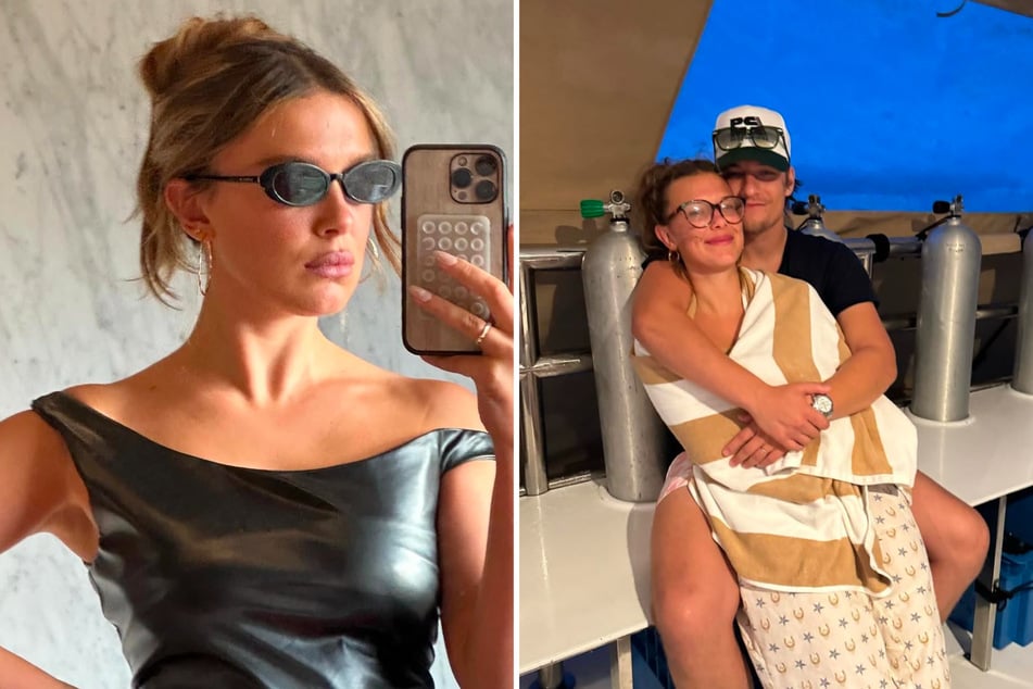 Millie Bobby Brown gave fans a peek at her sizzling style and some swoon-worthy scenes with Jake Bongiovi (r.) in her latest photo dump.