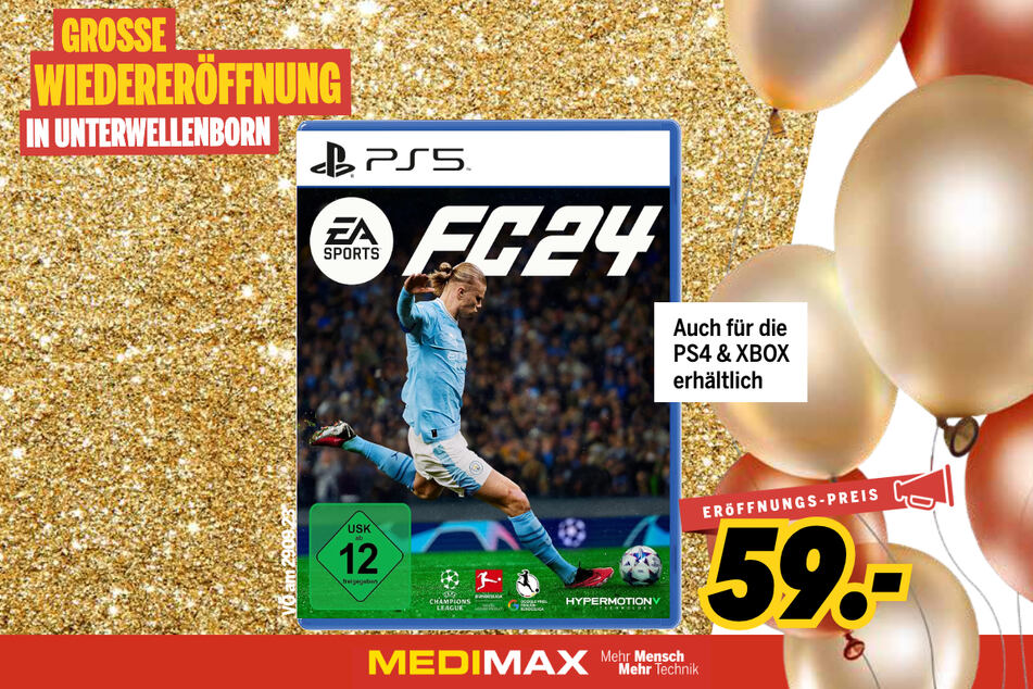 EA Sports FC 24 für die PS5 für 59 Euro.