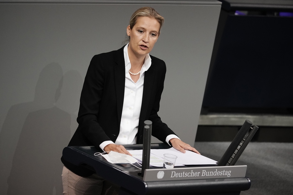 Alice Weidel, die Fraktionsvorsitzende der AfD, hält nicht viel von Corona-Beschränkungen.