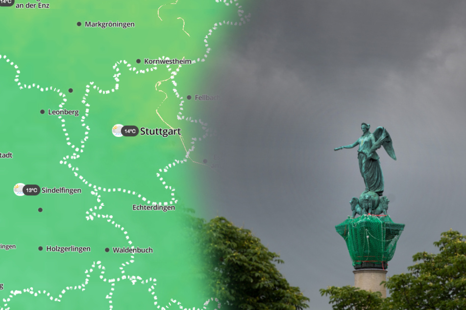 Im Ländle muss mit Regen gerechnet werden. (Montage)