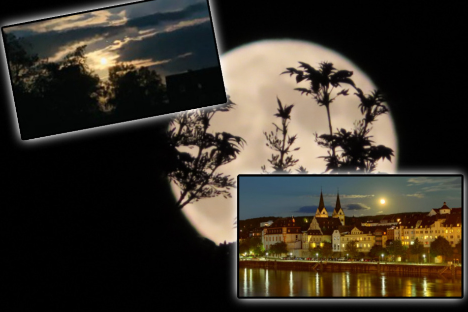 Von "Ufo" bis "Schlafräuber": Deutsche feiern ihren "Supermond" und den Kampf mit den Wolken!
