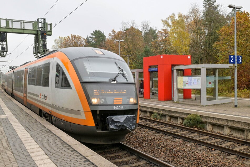 Die Trilex-Bahn von Dresden nach Bautzen: Für einen 21-jährigen "Schauspieler" war bereits in Bischofswerda Endstation. (Archivfoto)