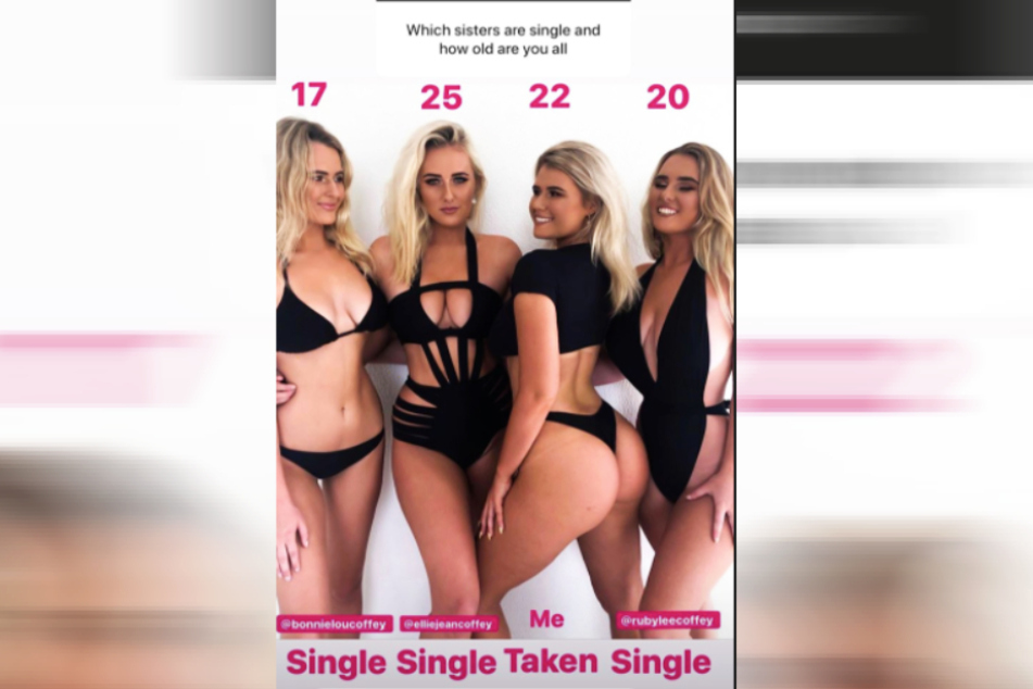 Laut Holly-Daze Coffey (Zweite von rechts) sind ihre drei Schwestern allesamt Single.