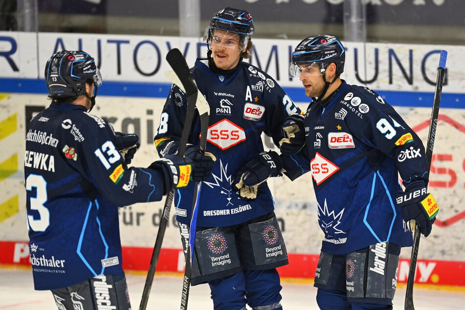 Ein Dream-Team? Adam Helewka (31, v.l.), Alec Ahlroth (25) und Jan Nijenhuis (25) haben sich schon gut eingespielt.