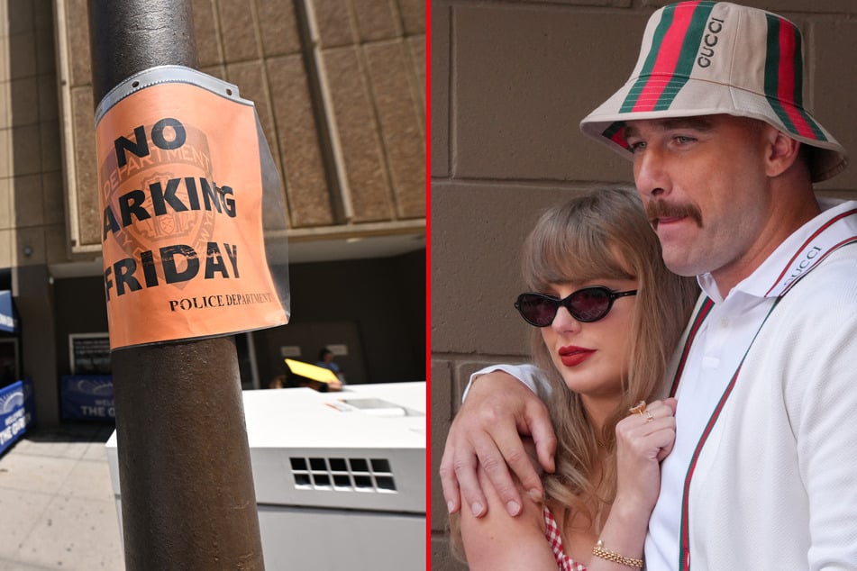 No parking signs have appeared near Madison Square Garden in New York City ahead of Taylor Swift and Travis Kelce's rumored wedding celebration.
