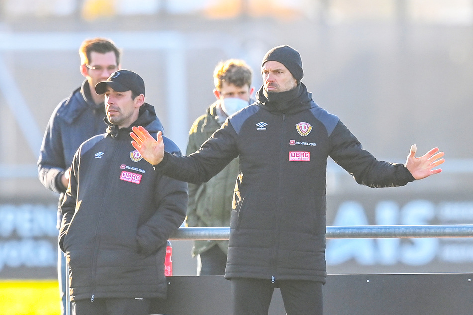 SGD-Coach Alexander Schmidt (53, r.) und seine Mannschaft haben in der Länderspielpause die Probleme klar angesprochen.