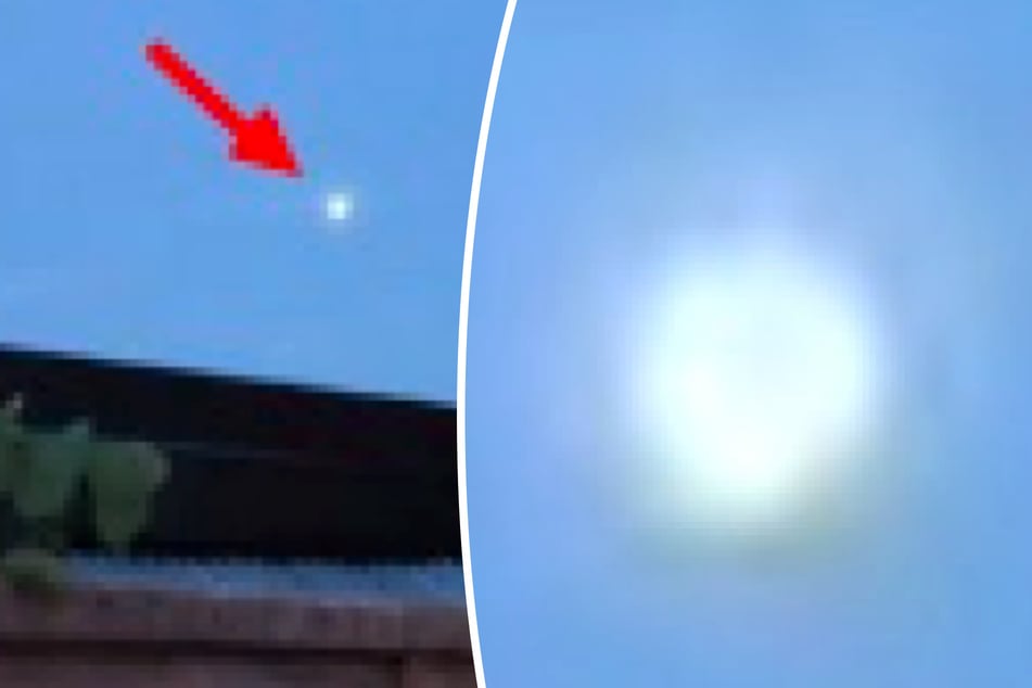UFO über Sachsen gesichtet: Grelles Licht steht eine Stunde lang still am Himmel
