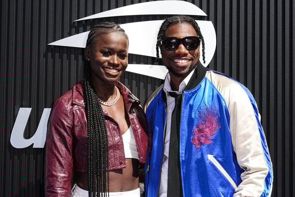 Noah Lyles (l.) und Junelle Bromfield (beide 28) haben am Samstag in den USA geheiratet.