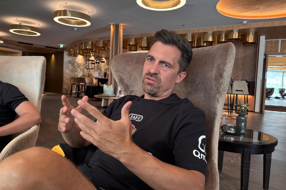Dynamos Cheftrainer Thomas Stamm (43) nahm heute an der Medienrunde teil.