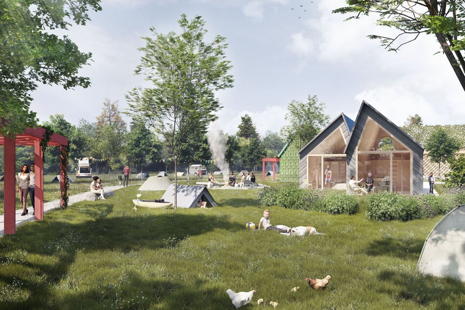 "Camping für Alle" soll barrierefreie Ferienhäuser, Tiny-Häuser sowie Stellplätze für Wohnwagen, Wohnmobile und Zelte miteinander verbinden.