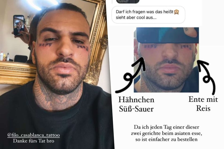 Diogo Sangre (28) präsentierte seinen Instagram-Fans jüngst sein neuestes Gesichts-Tattoo.