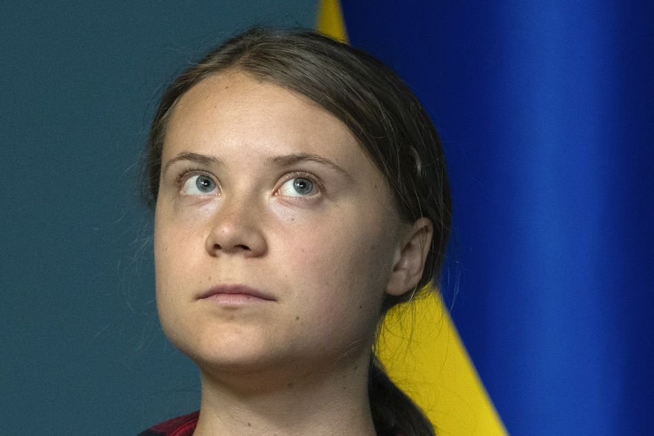 Greta Thunberg (20), Klima-Aktivistin aus Schweden, ist zu Gast in der ukrainischen Hauptstadt Kiew.