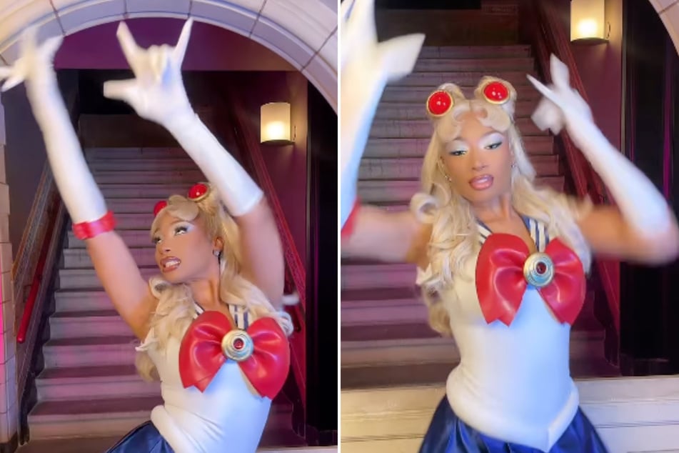 Dressed as Sailor Moon, Megan Thee Stallion stunned fans by doing a viral TikTok dance to her very own tune.
