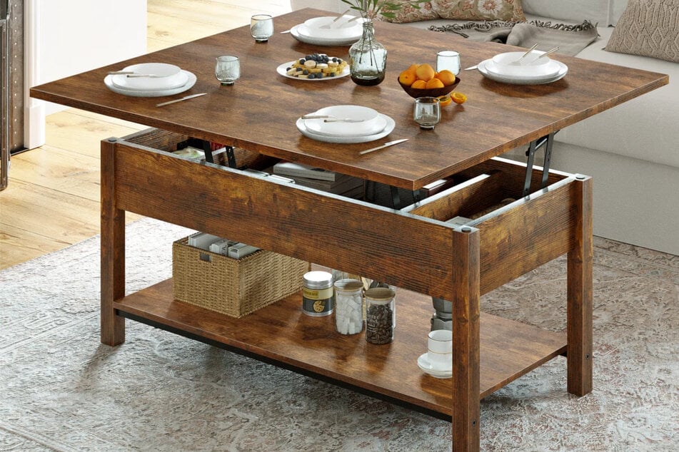 This convertible coffee table is usually $500, but it's on sale now for only $145.99